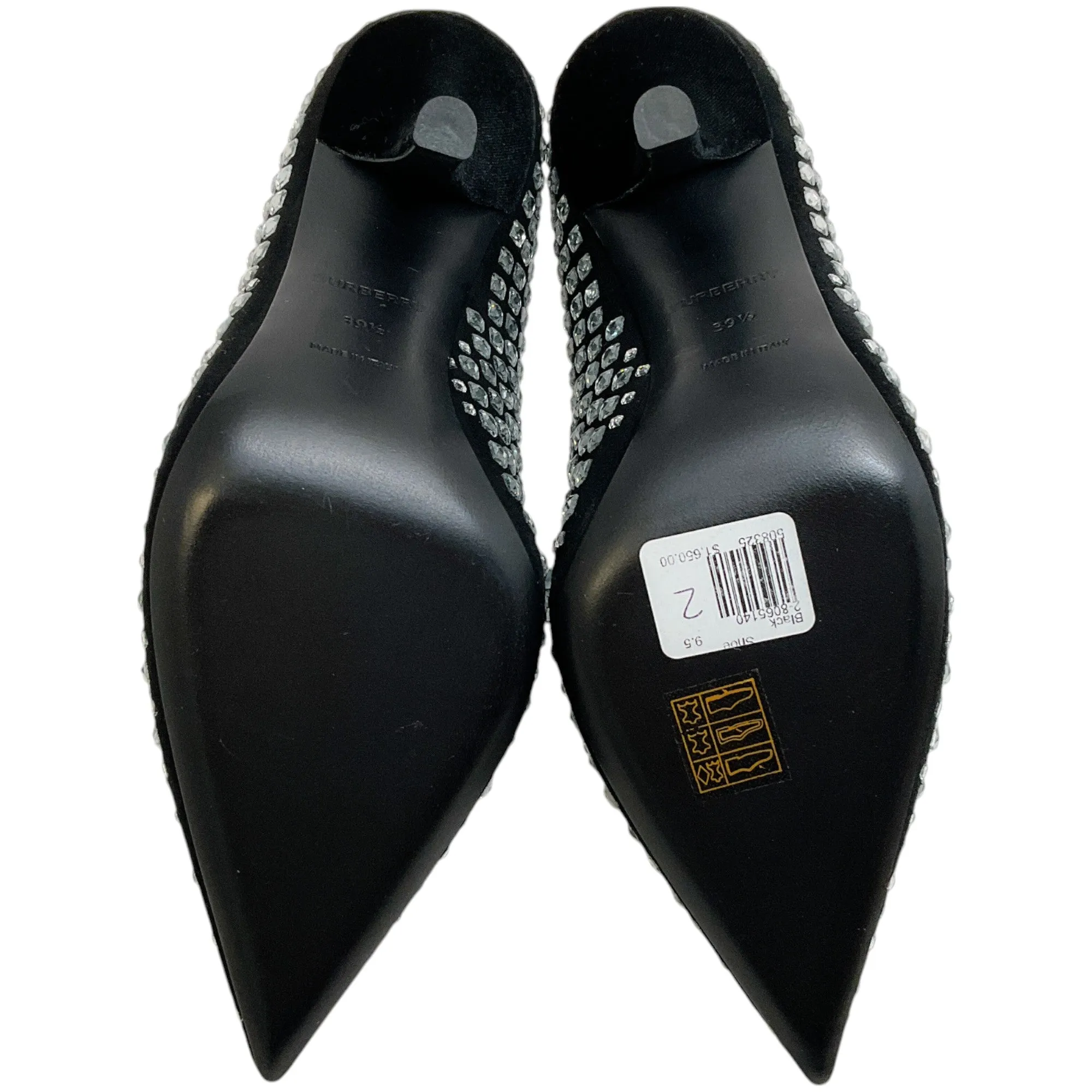 Burberry Black Crystal Embellished Madelina Pumps