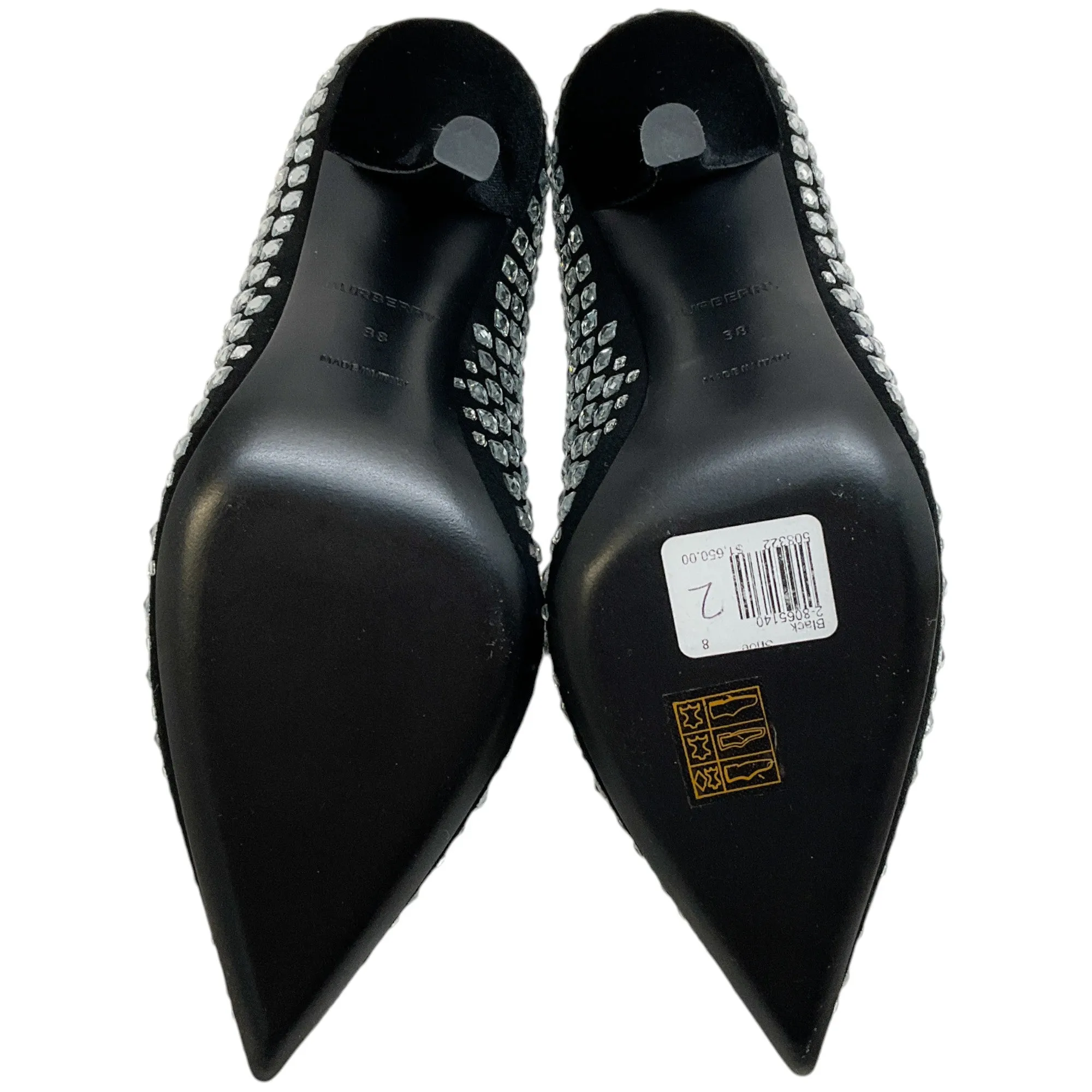 Burberry Black Crystal Embellished Madelina Pumps
