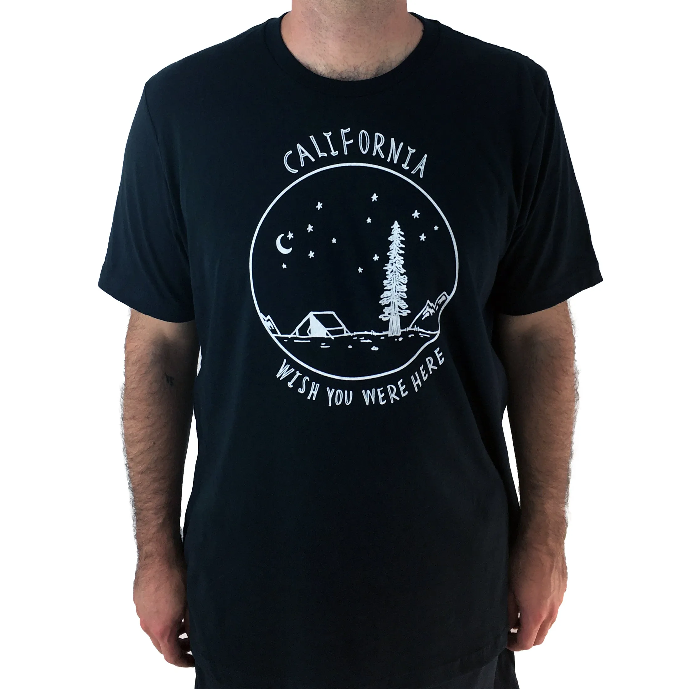 California Wish You Were Here Men's Lightweight Fitted T-Shirt/Tee