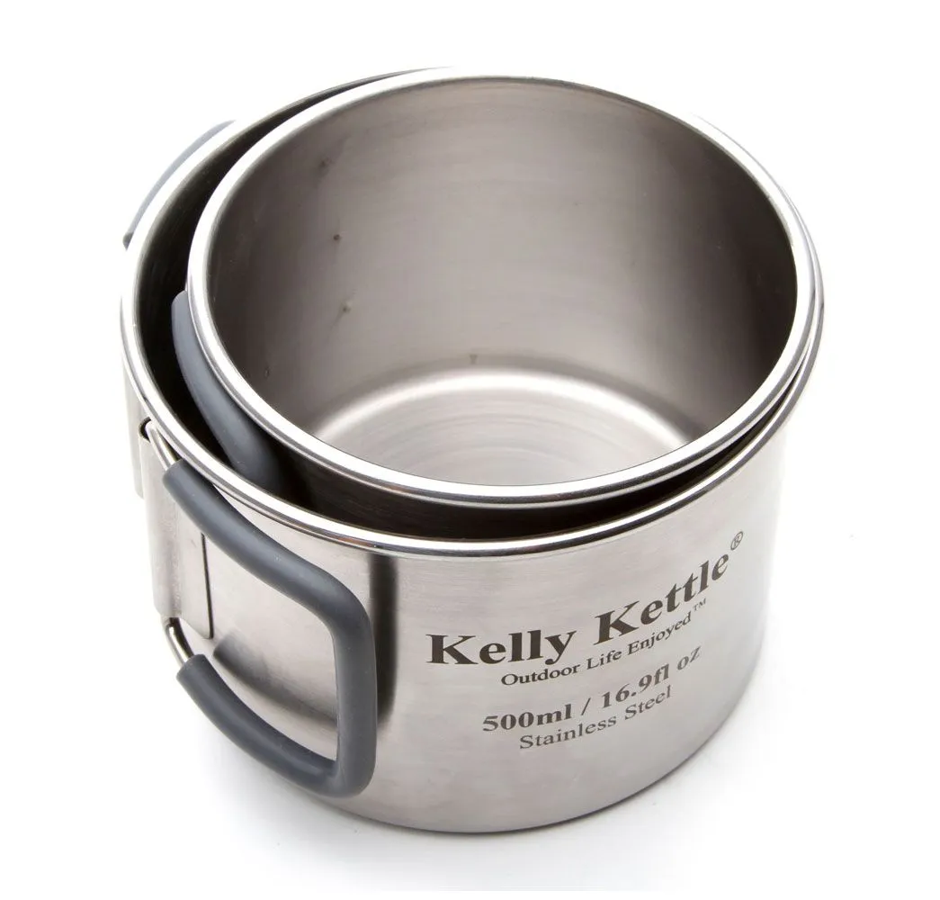 Camping Cup Set (350ml & 500ml) - Stainless Steel