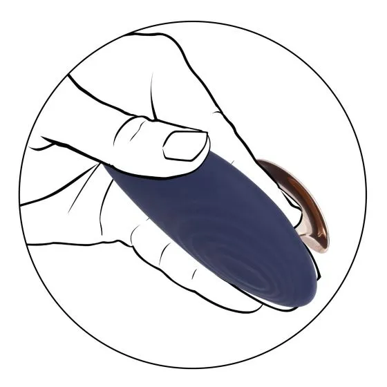 Chic Violet External Vibrator with Finger Hold
