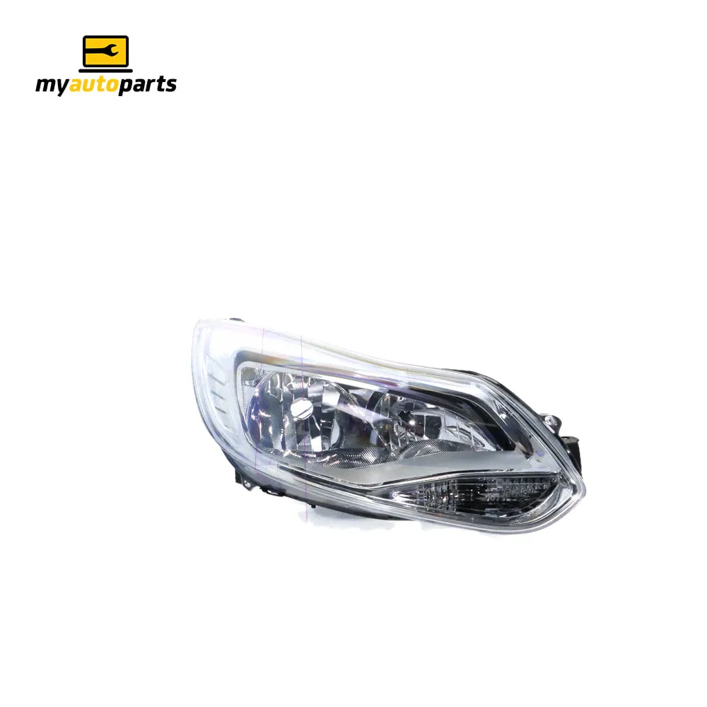 Chrome Head Lamp Drivers Side Certified Suits Ford Focus LW 2011 to 2012