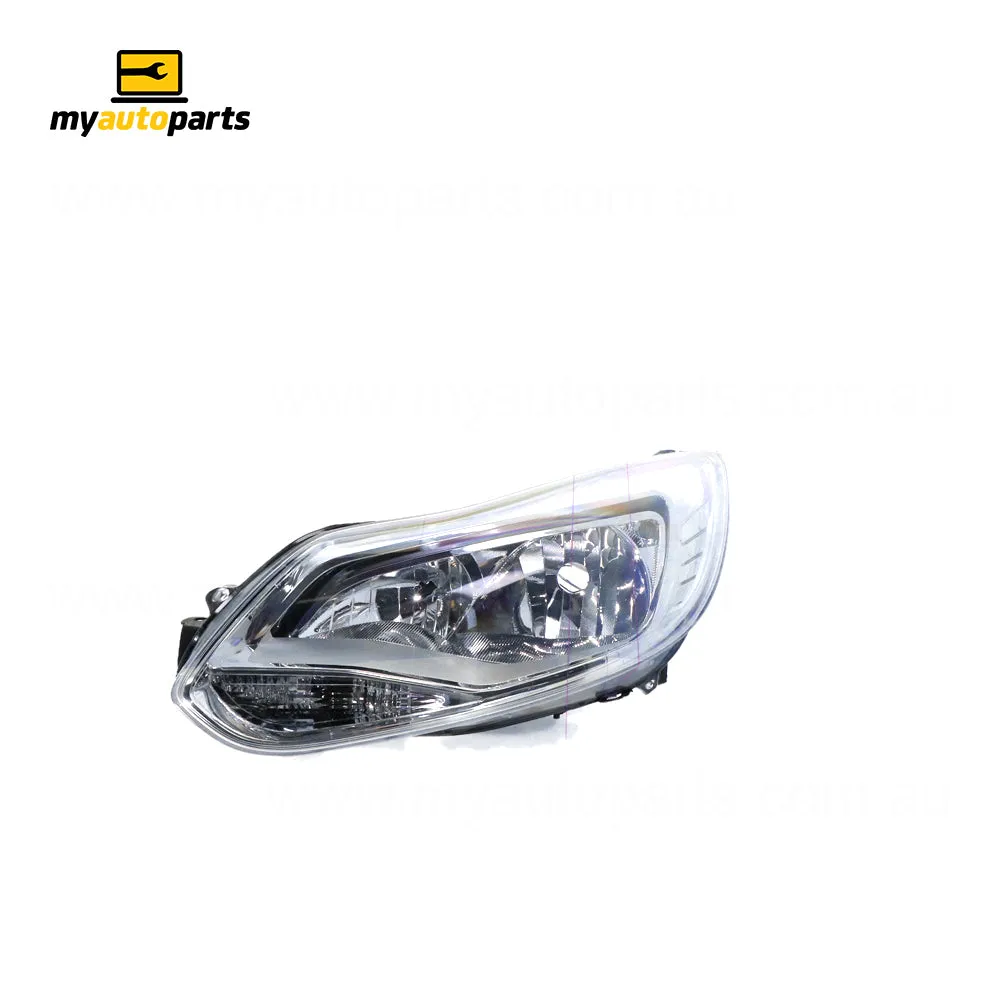 Chrome Head Lamp Passenger Side Certified Suits Ford Focus LW 2011 to 2012