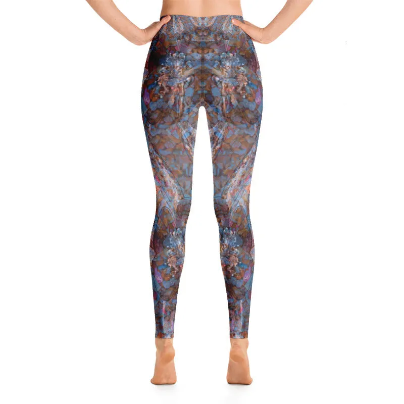 Columbine Flowers Yoga Leggings