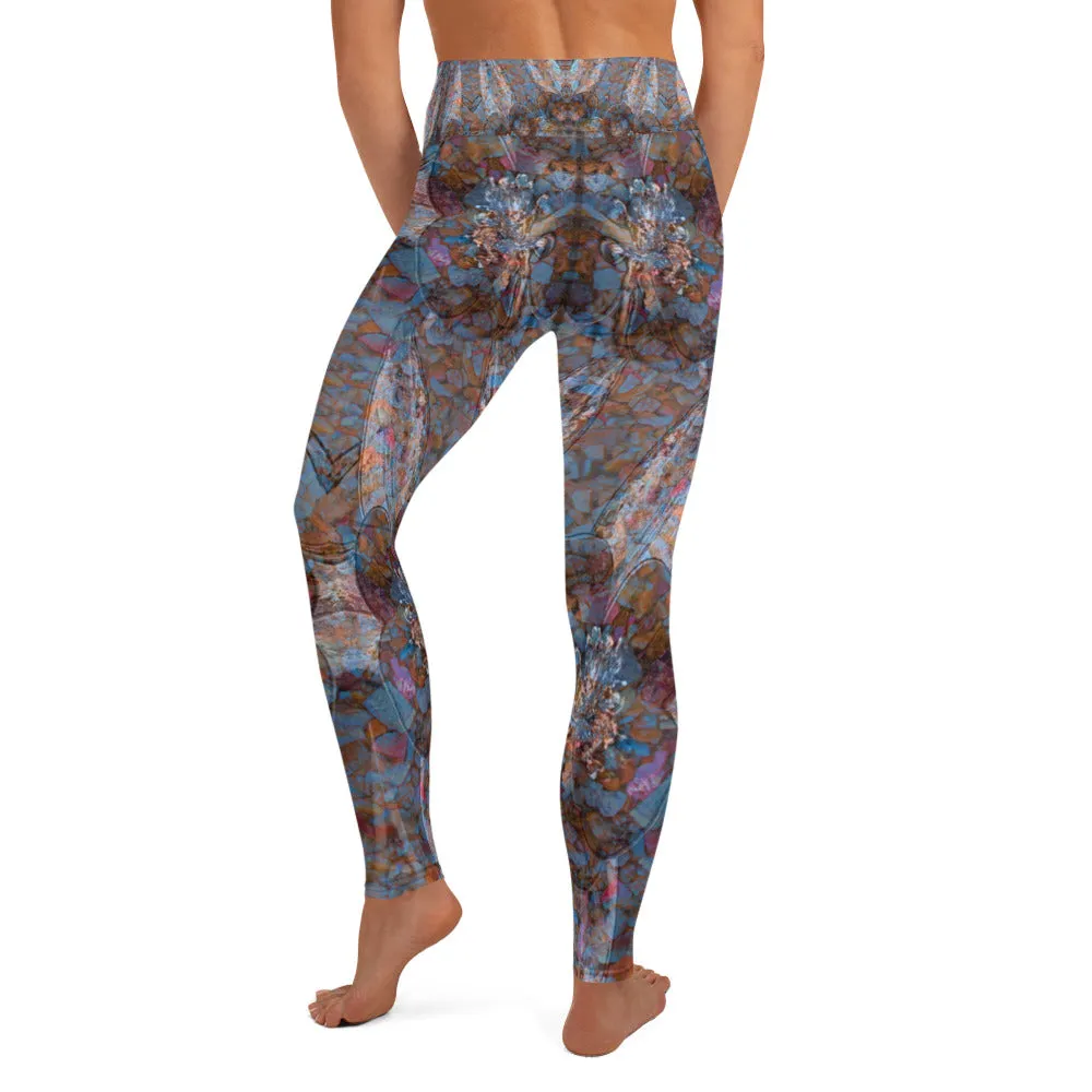 Columbine Flowers Yoga Leggings