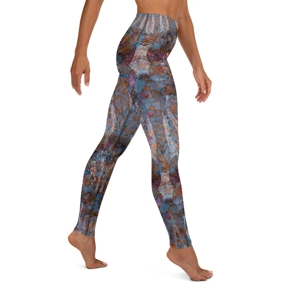Columbine Flowers Yoga Leggings