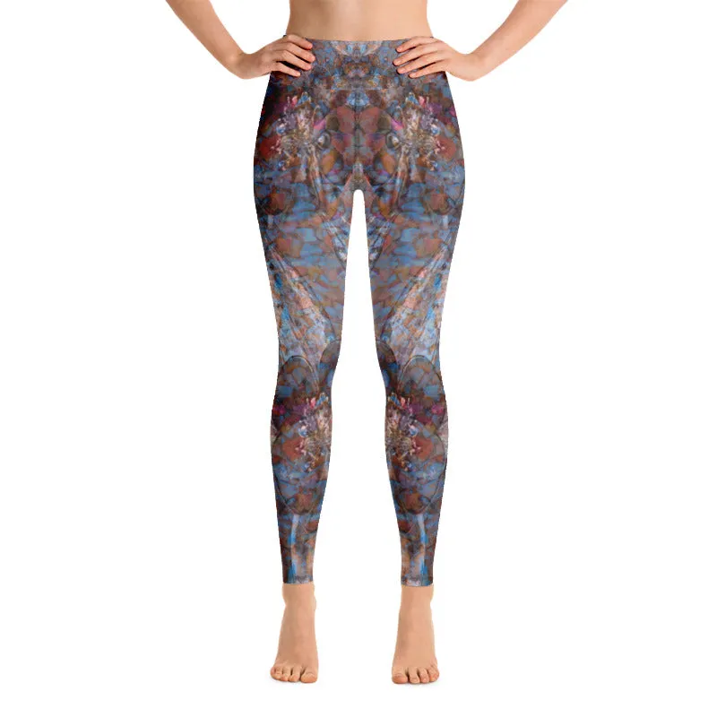 Columbine Flowers Yoga Leggings