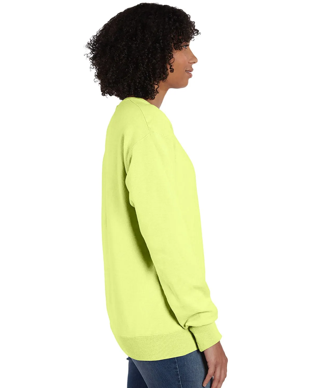 ComfortWash by Hanes Unisex Crew Sweatshirt | Chic Lime