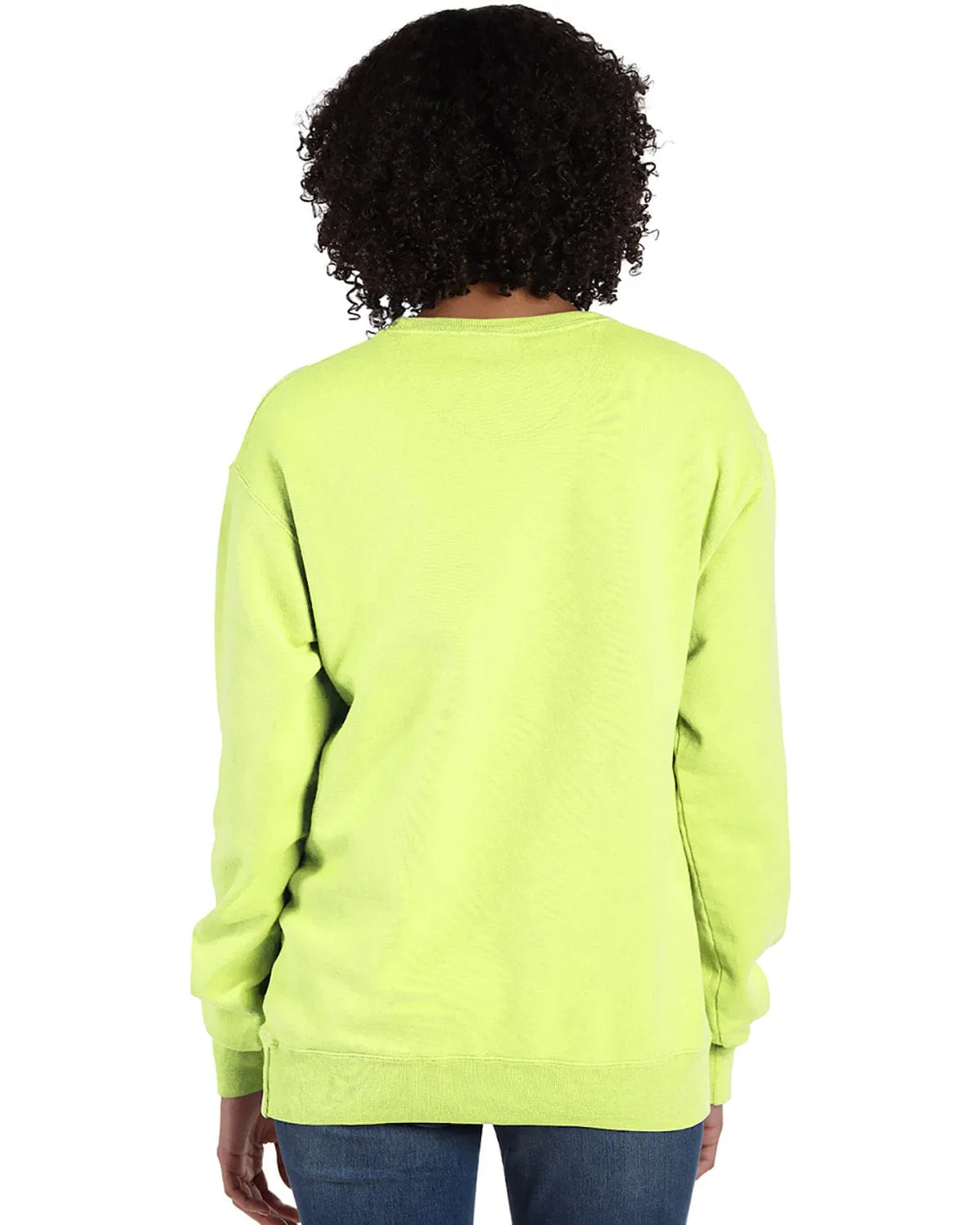 ComfortWash by Hanes Unisex Crew Sweatshirt | Chic Lime