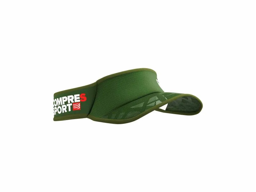 Compressport Unisex's Spiderweb Ultralight Visor:RF Green/White - SULVISOR_627_0TU