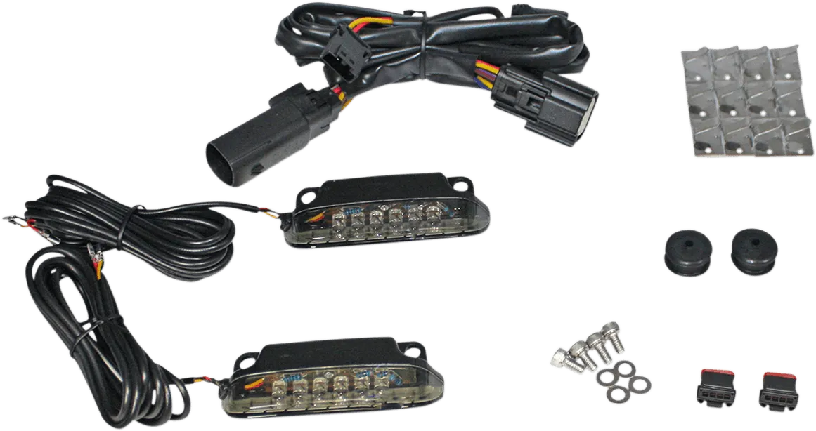 Custom Dynamics CD-LR-07-S LED Saddlebag Rail Light Bars - Smoke Lens