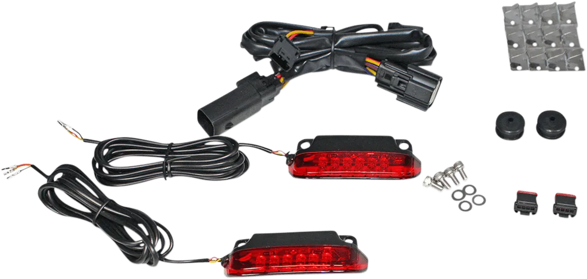 Custom Dynamics CD-LR-07-S LED Saddlebag Rail Light Bars - Smoke Lens