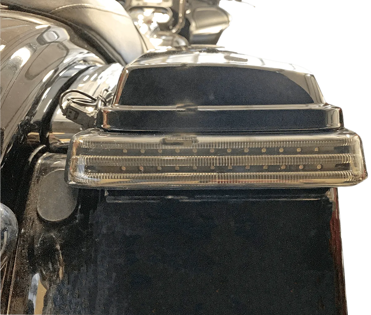 Custom Dynamics PB-SBSEQ-BCM4CR Probeam Sequential LED Saddlebag Light - Chrome With Red Lens