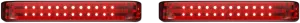 Custom Dynamics PB-SBSEQ-BCM4CR Probeam Sequential LED Saddlebag Light - Chrome With Red Lens