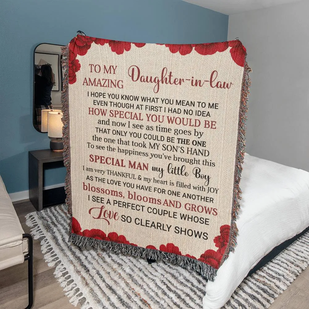 Daughter-in-Law Gift-Woven Blanket