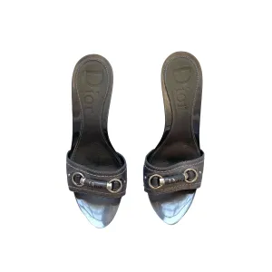Dior Grey Logo Heels