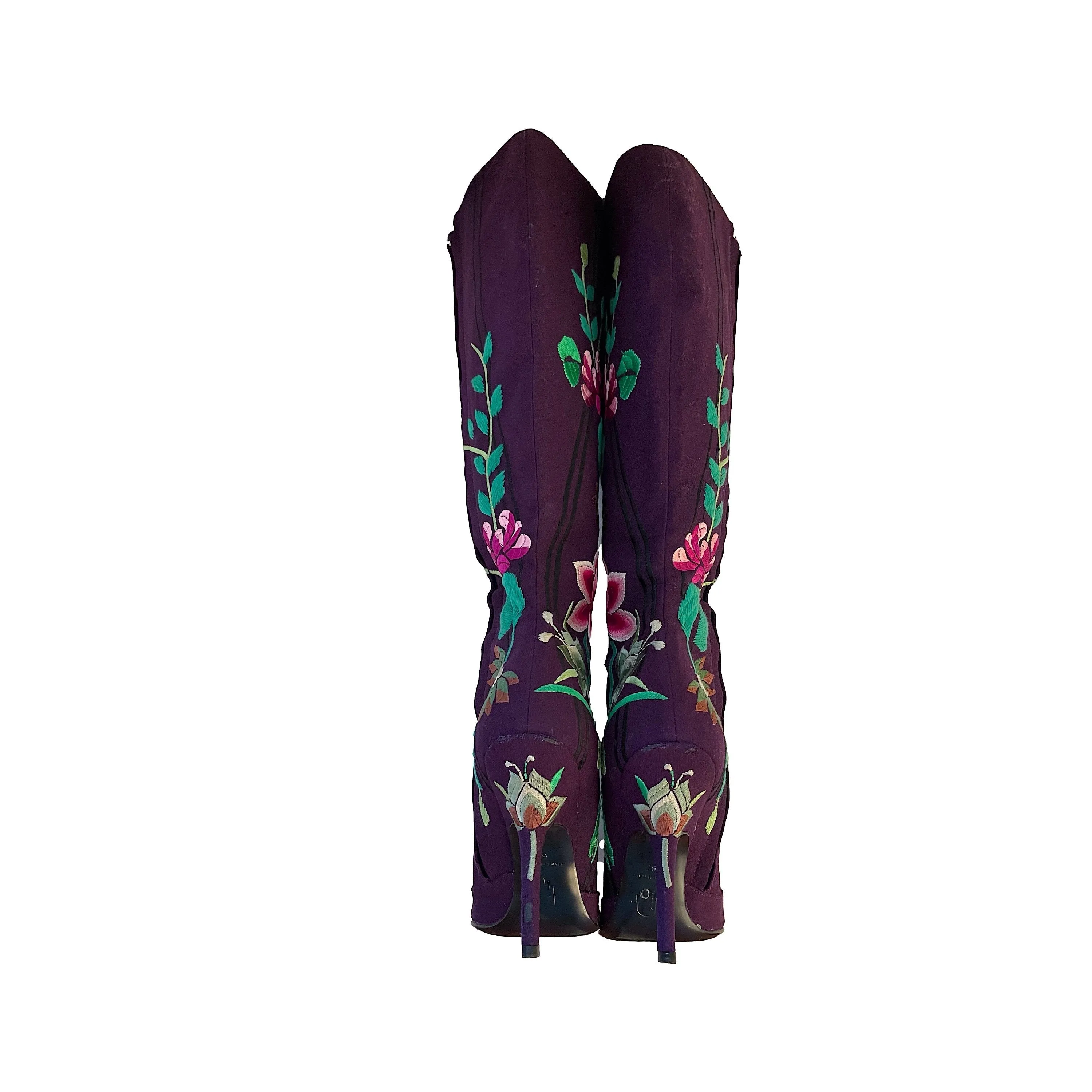 Dior Purple ‘69’ Logo Boots