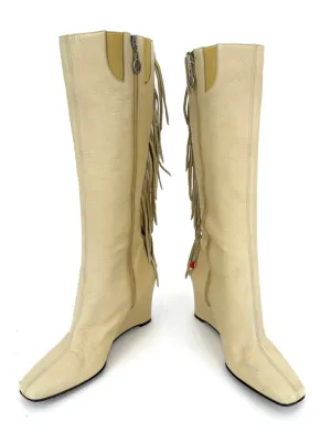 Donald J. Pliner Fringe Knee-High Boots
