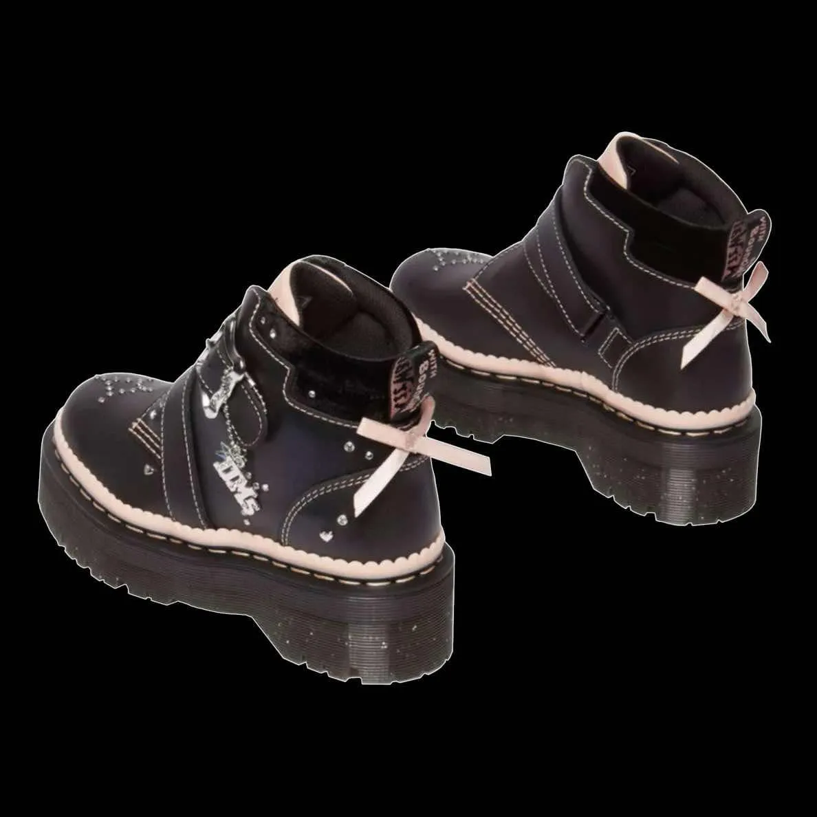 Dr Martens - Caitie Leather Buckle Platform Boots