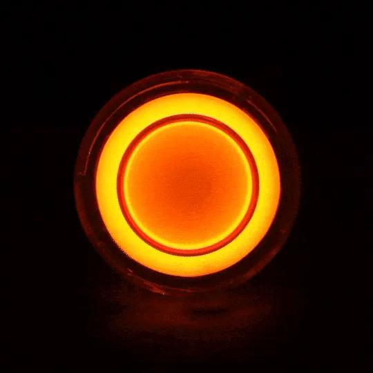 Eagle Lights HALOS 2" Front LED Turn Signals for Harley Davidson Motorcycles with Amber Running Light