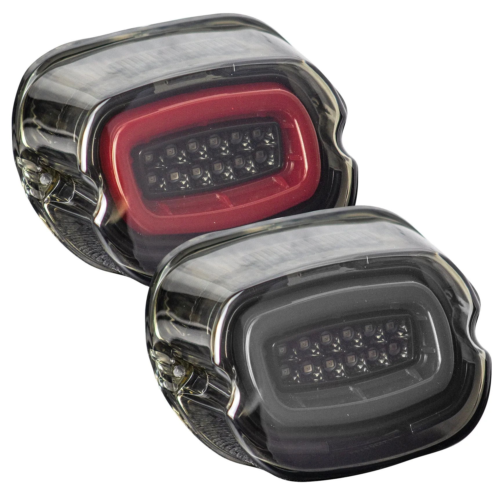Eagle Lights HALOS Layback LED Tail Light with Turn Signals for Harley Davidson Motorcycles
