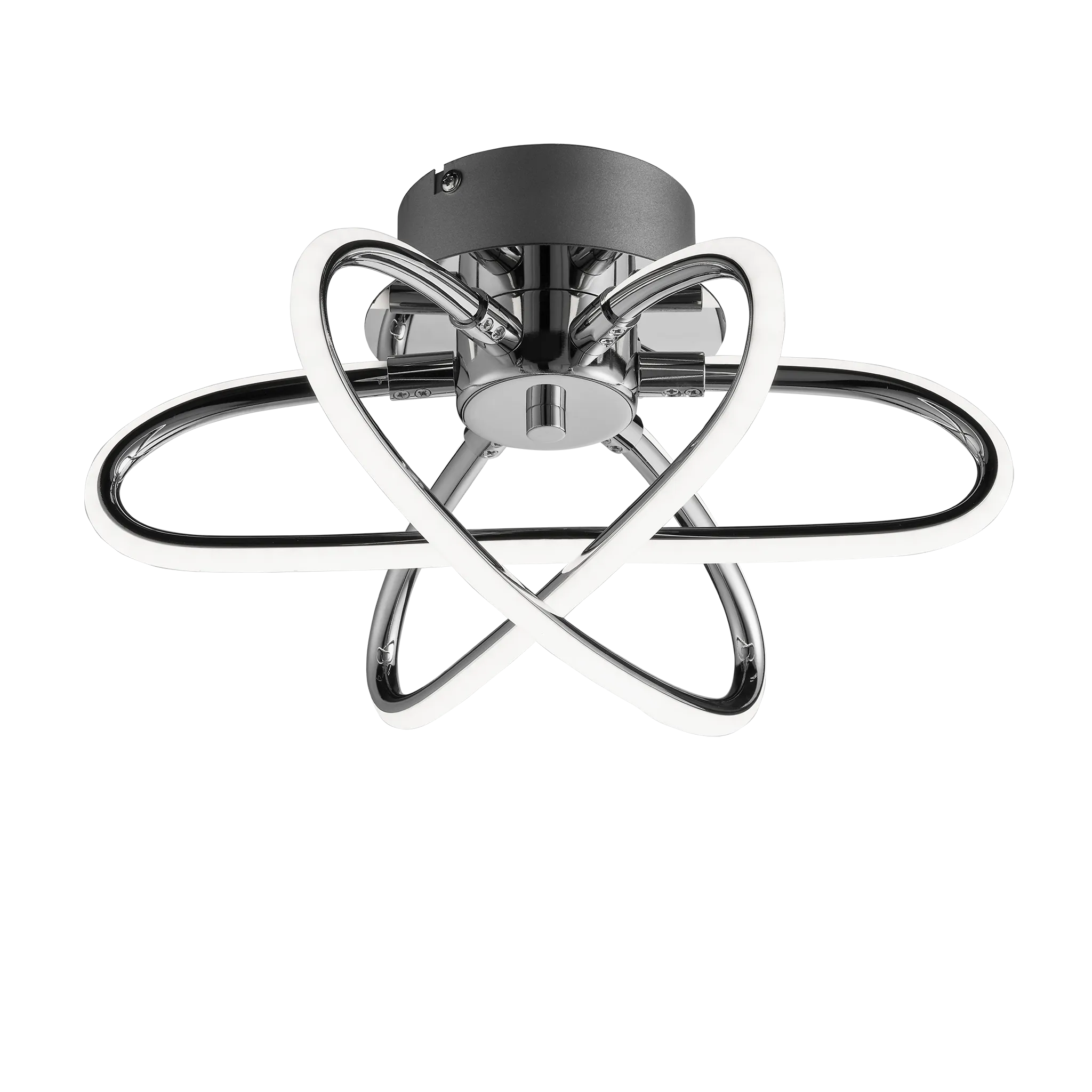 Eaton 30Cm Modern Integrated LED 3 Light Flush Ceiling Light