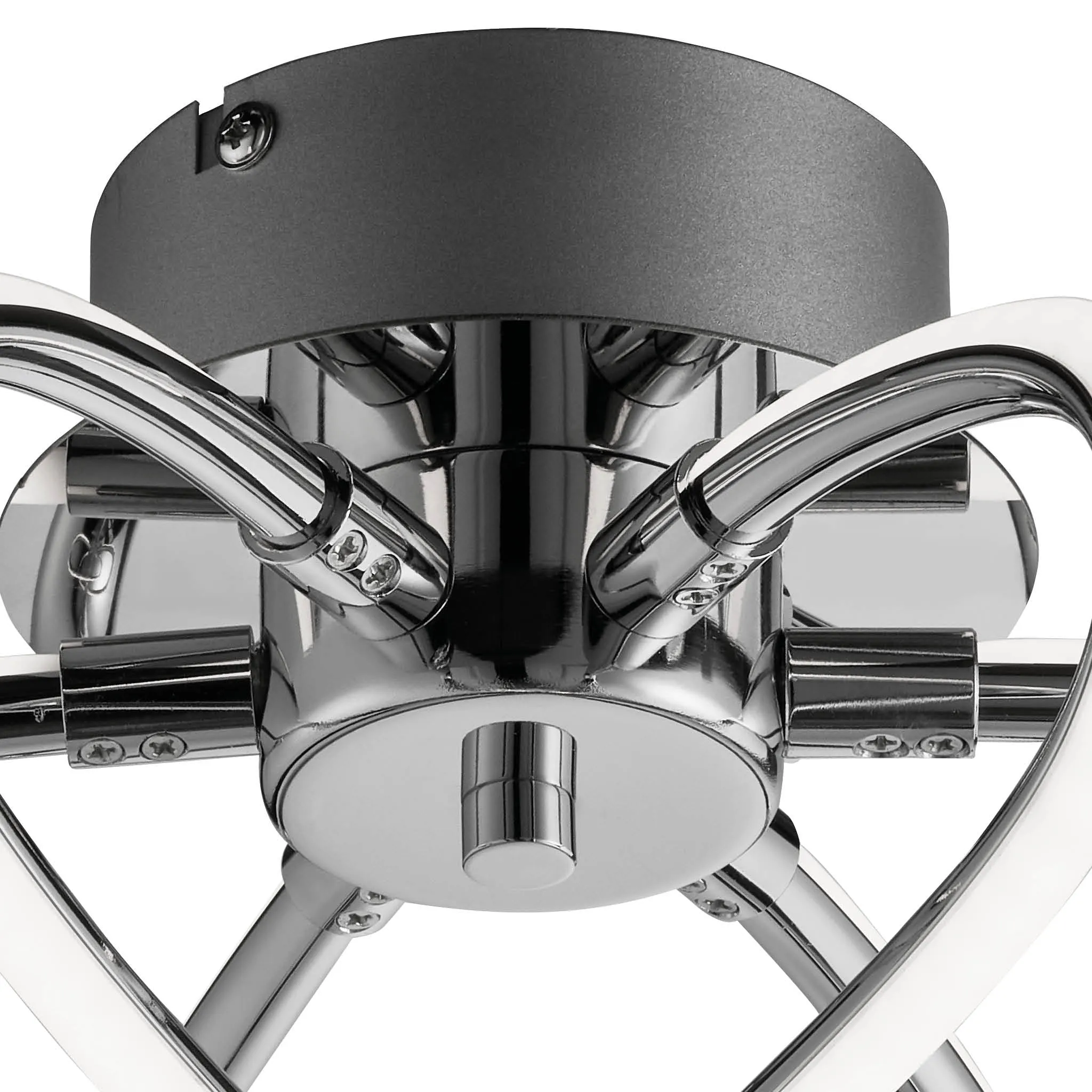 Eaton 30Cm Modern Integrated LED 3 Light Flush Ceiling Light