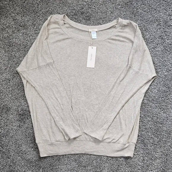 Eberjey Elon Ballet Top In Beige NEW size small