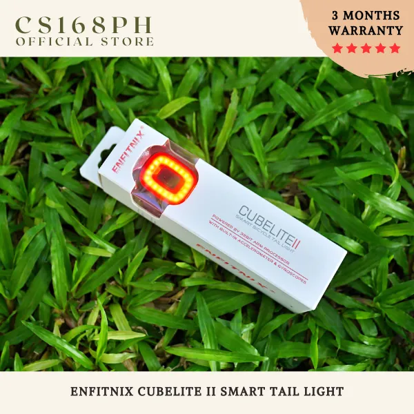 Enfitnix Cubelite II Smart Bicycle Tail Light (3 Months Warranty)