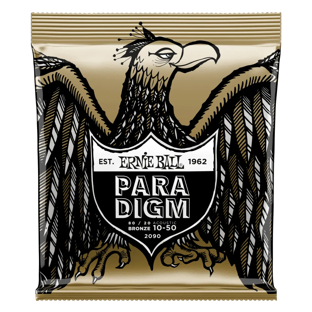 Ernie Ball Paradigm Extra Light 80/20 Bronze Acoustic Guitar Strings 10-50 Gauge
