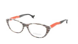 Face A Face Eyewear in Zig Zag Pattern in Orange and White