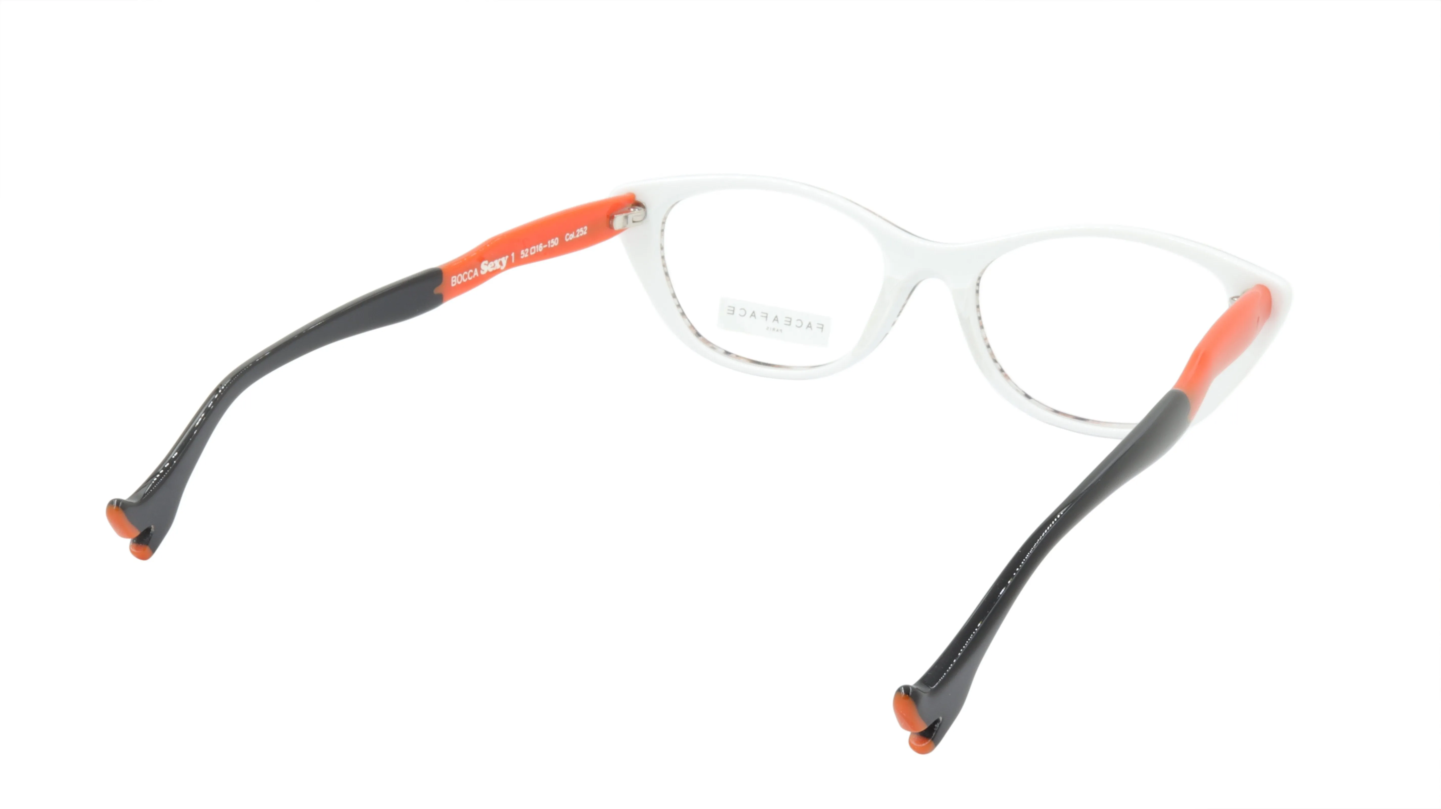 Face A Face Eyewear in Zig Zag Pattern in Orange and White