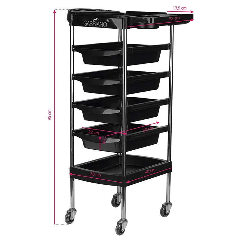 Gabbiano hairdressing assistant fx7 black