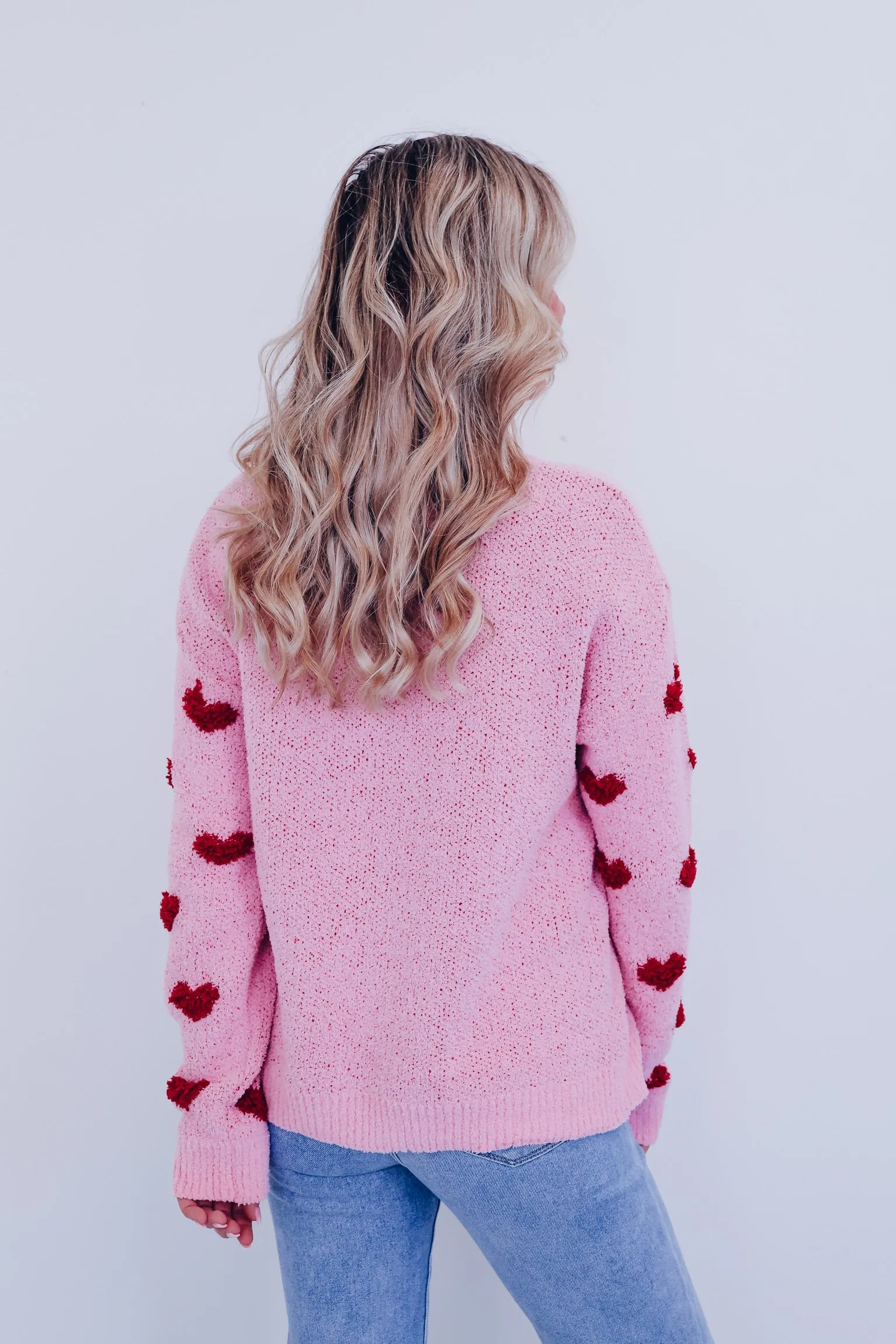 Gal Chenille Heart Sweater