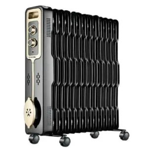 Goldair 13 Fin Oil Radiator Heater - Black - Black GOR-1313