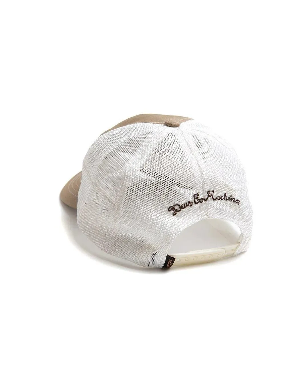 Gorra Trucker Woven Shield Tan