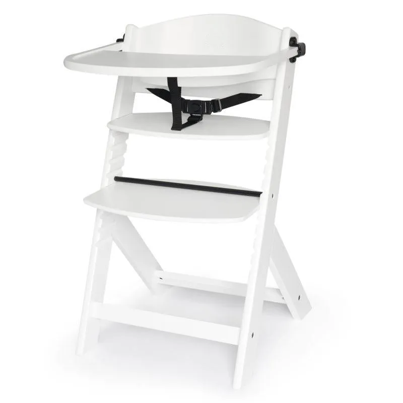 Grow-with-Me Modern Eco-Wooden Highchair & Tray | Height Adjustable | Desk Chair | White  | 6m - 10 years