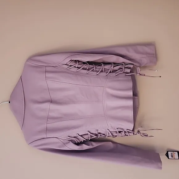 GUESS Purple Moto Jacket