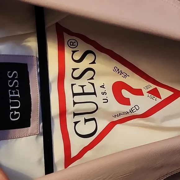 GUESS Purple Moto Jacket