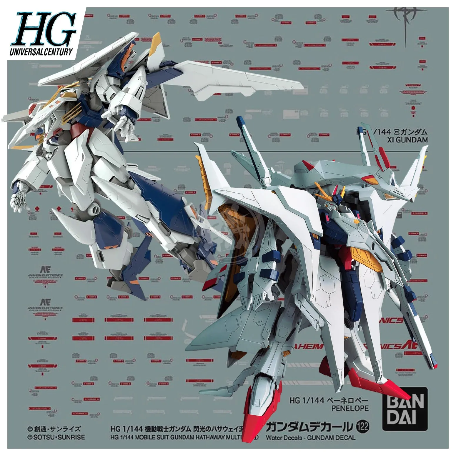 Gundam Decal 122 [HGUC Mobile Suit Gundam Hathaway's Flash Multiuse]