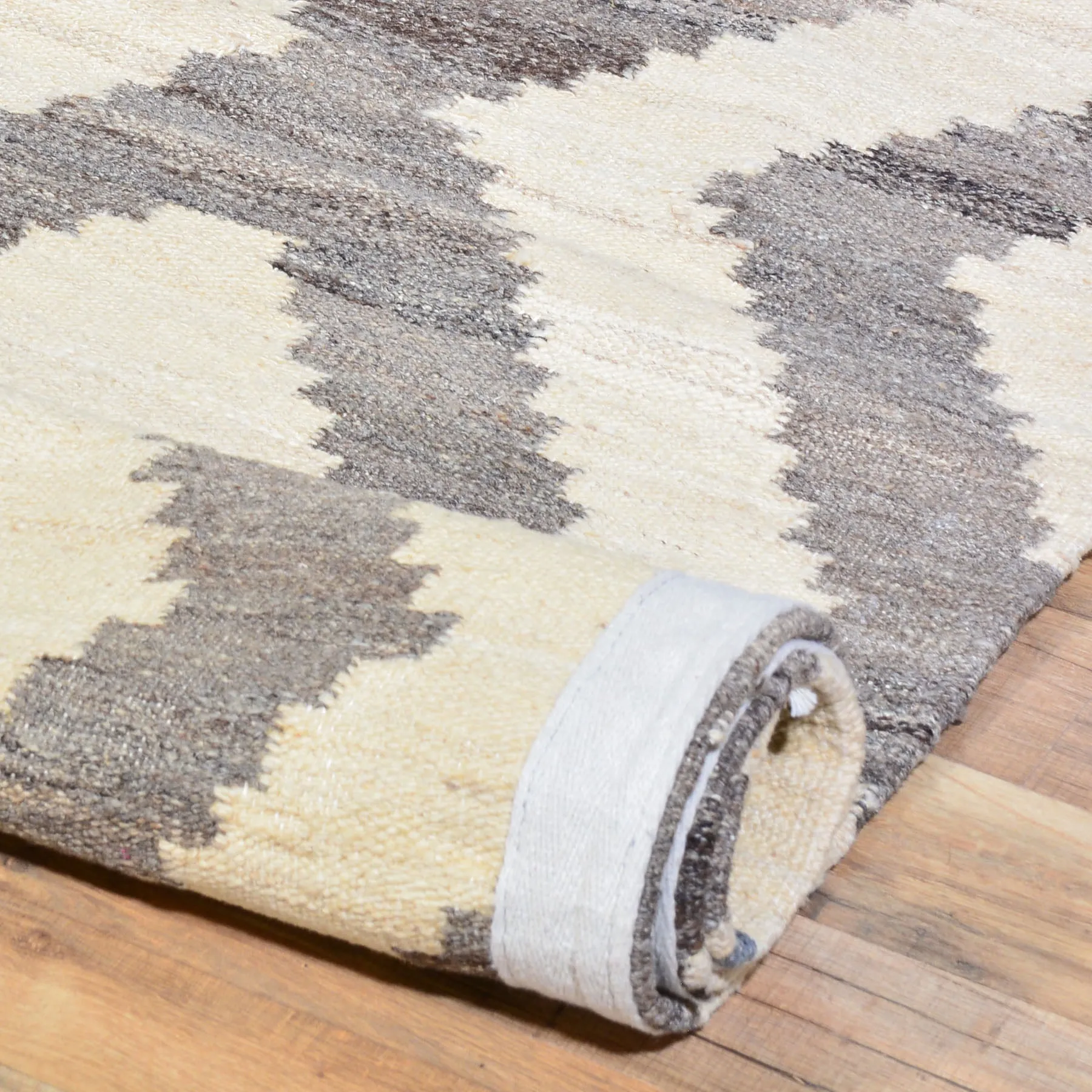 Hand-Woven Flat-weave Kilim Runner 100% Wool Rug (Size 2.5 X 10.0) Cwral-7368