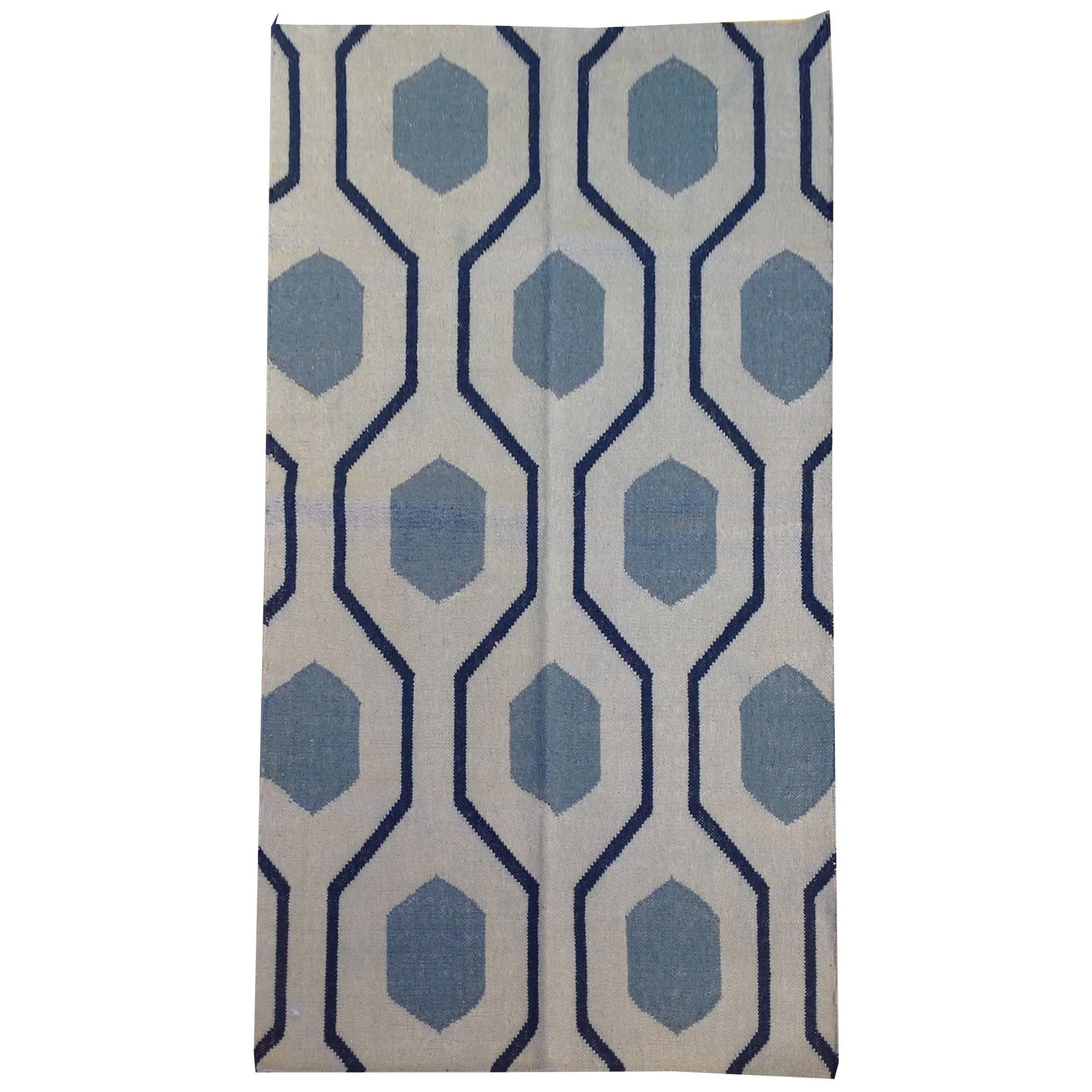 Hand-Woven Modern Dhurrie Reversible Kilim Handmade Wool Rug (Size 3.0 X 5.0) Brral-5184