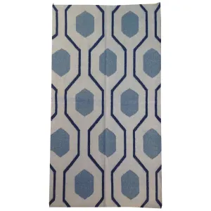 Hand-Woven Modern Dhurrie Reversible Kilim Handmade Wool Rug (Size 3.0 X 5.0) Brral-5184