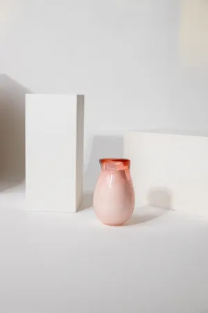 Handblown Bexley Pink Candle