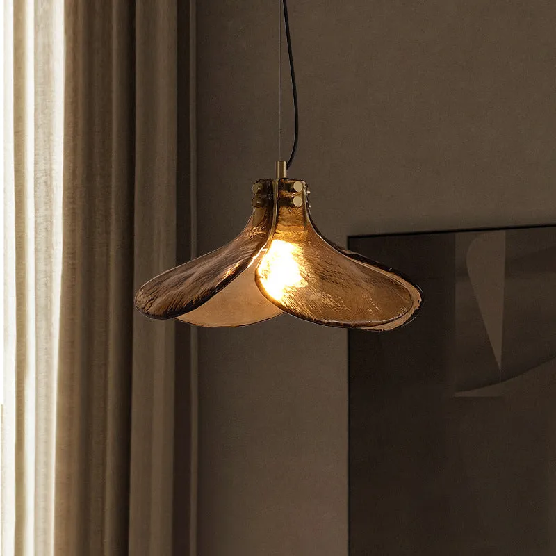 Handmade Glass Clover Pendant Lamp