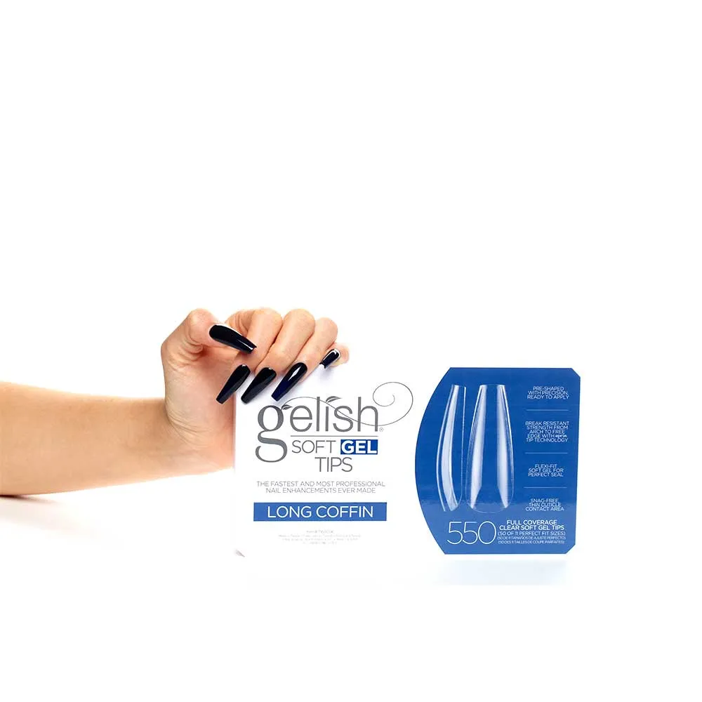 HARMONY GELISH Soft Gel - Tips Long Coffin