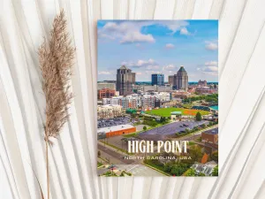 High Point Retro Wall Art, North Carolina, USA