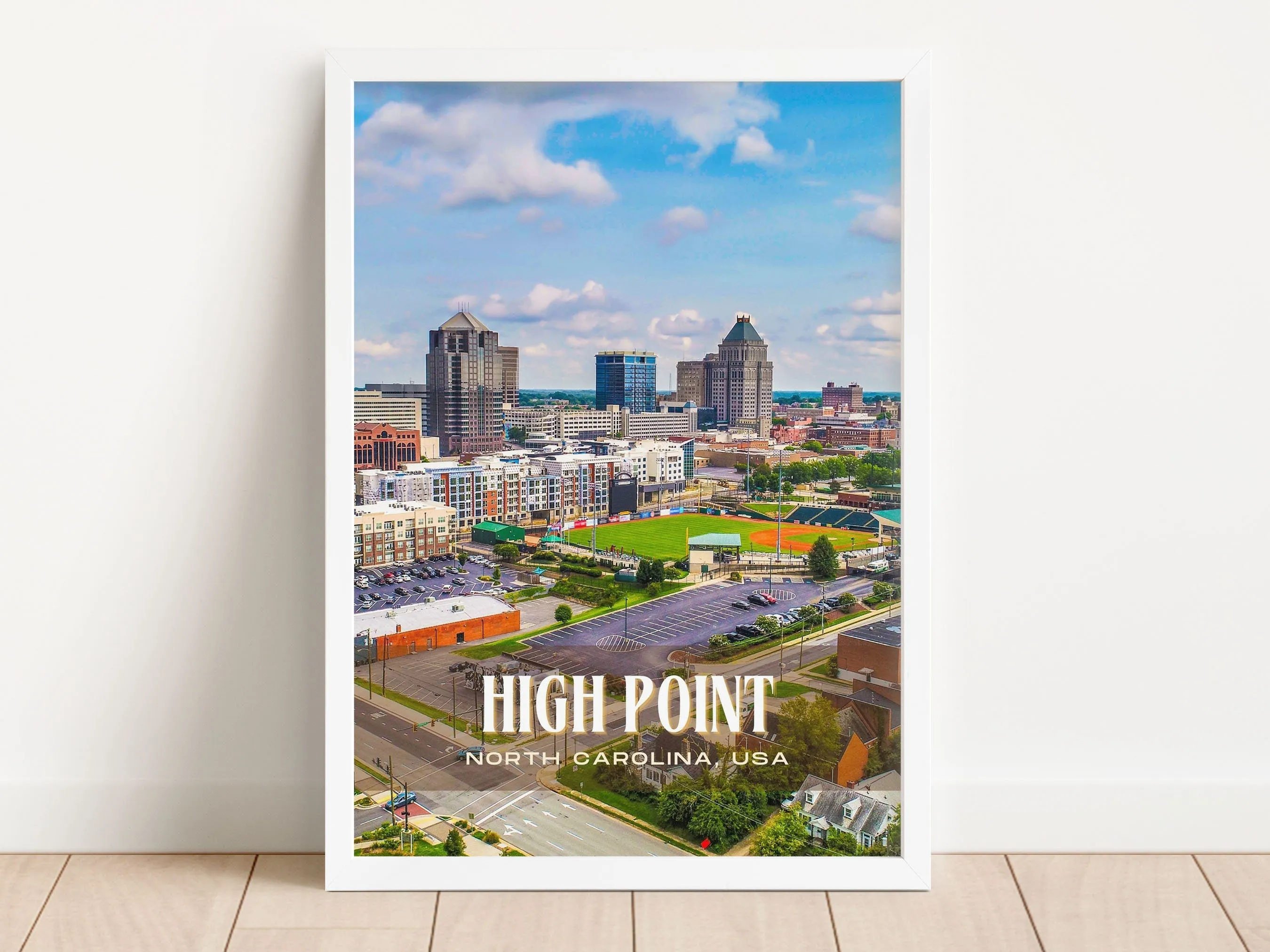 High Point Retro Wall Art, North Carolina, USA