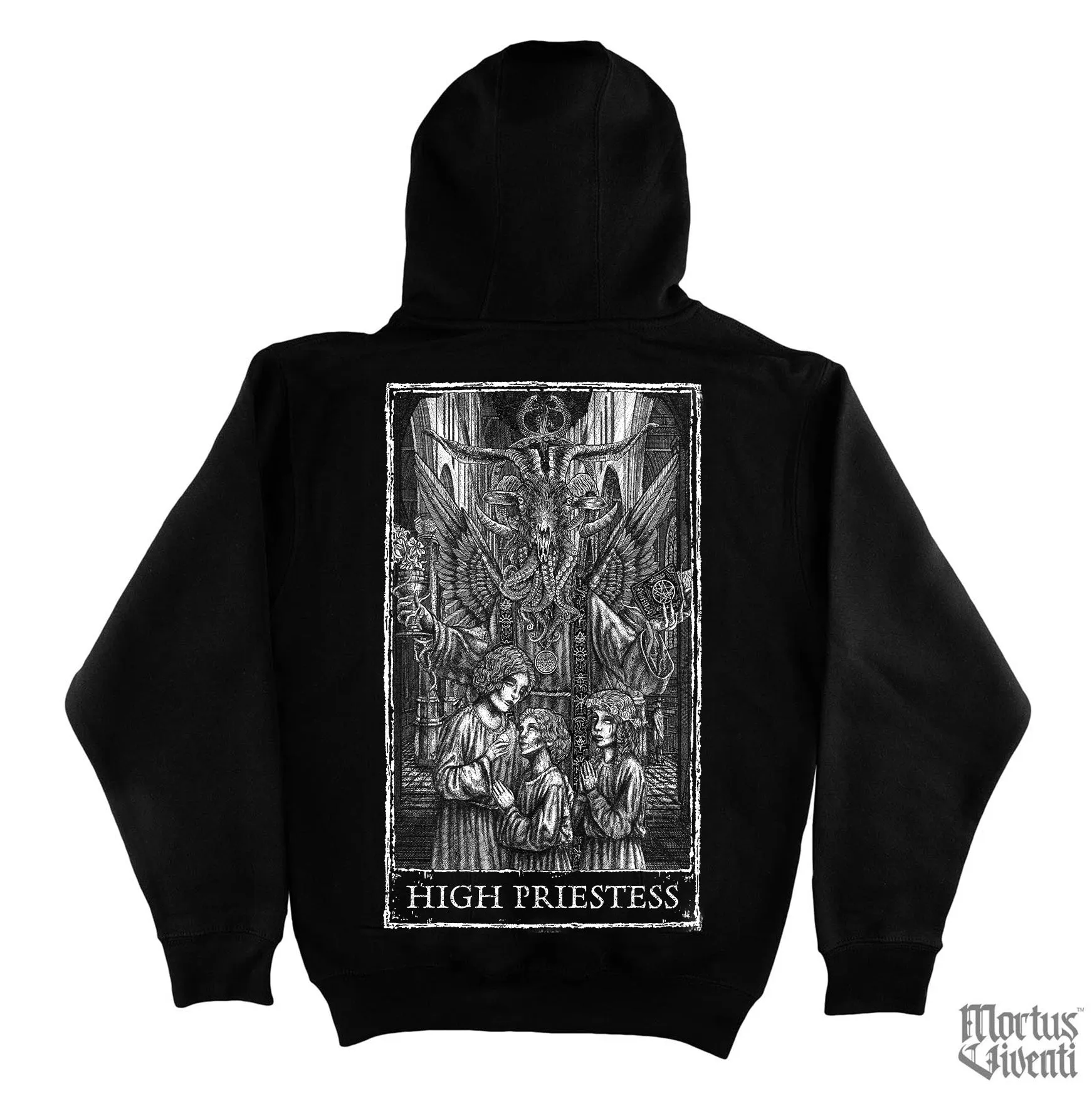 High Priestess Tarot Card Zip Up