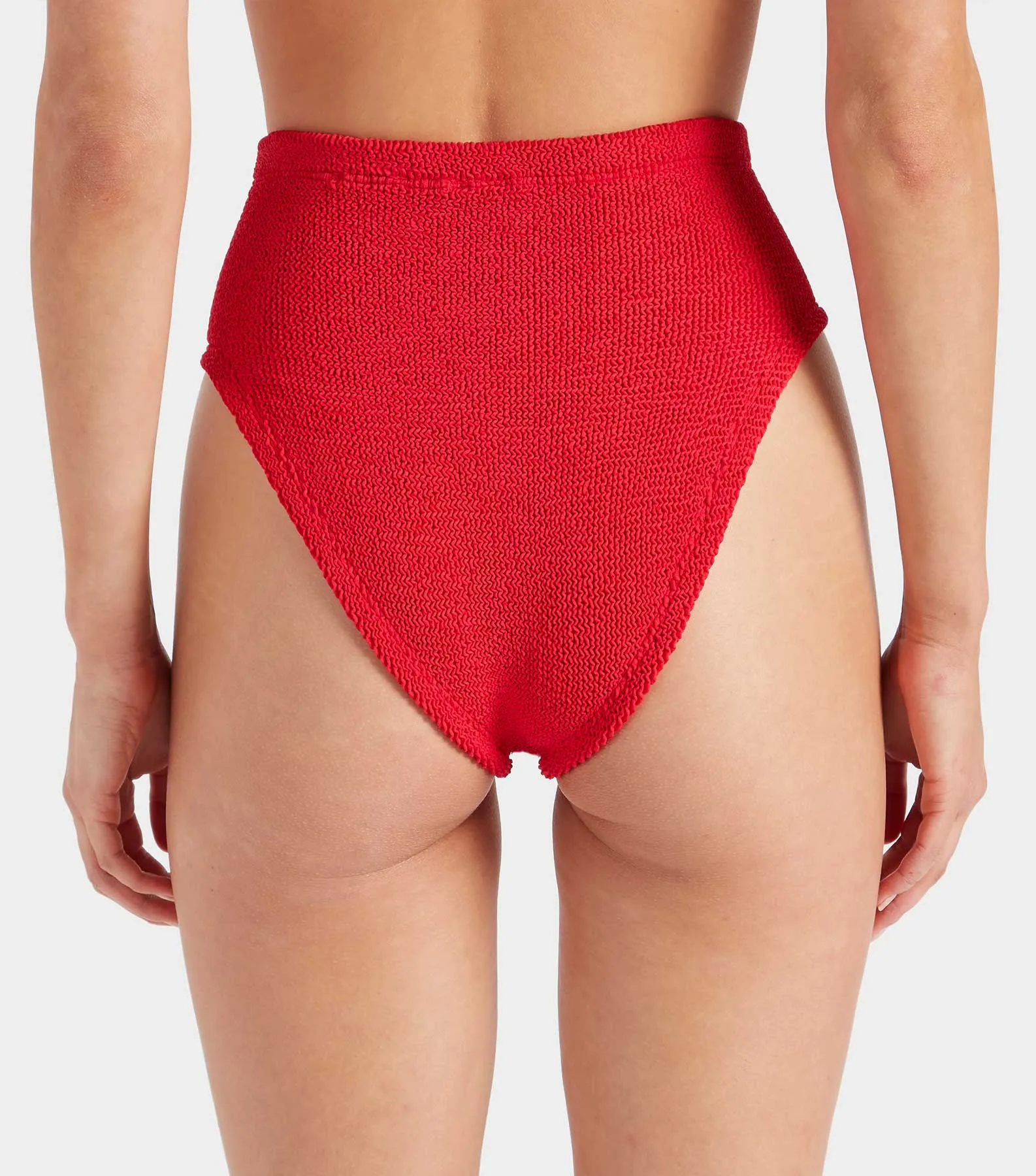 High Waist Bikini Bottom - Red